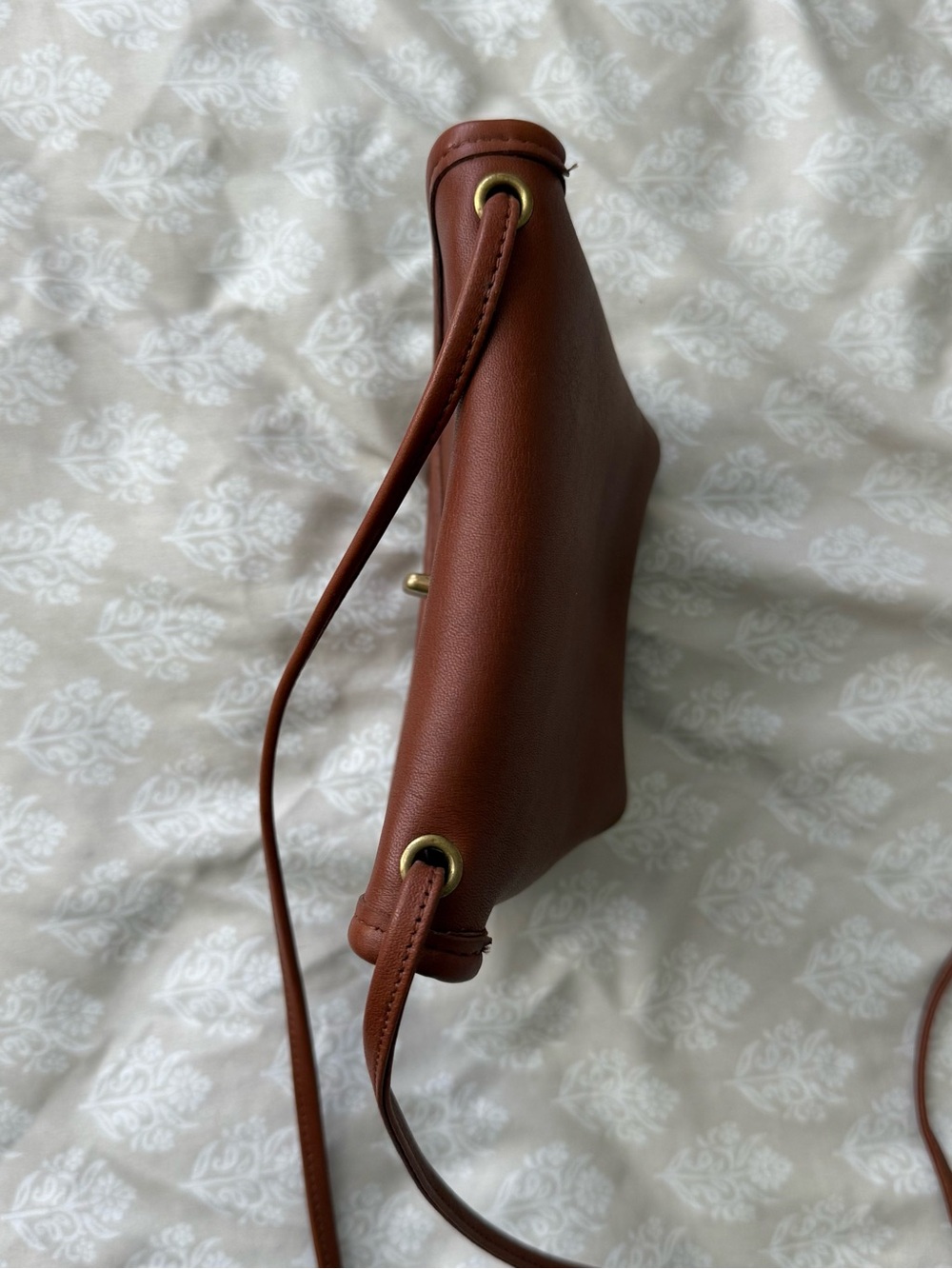 Vintage Coach Everett Bag Mini Crossbody 9934 British Tan Leather Archival - Picture 7 of 10
